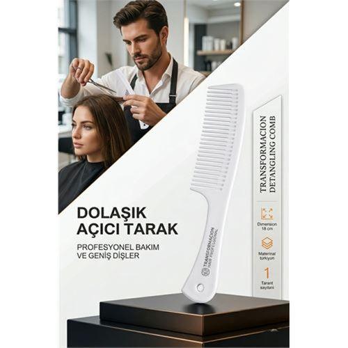 Dolaşık Saç Açıcı Tarak - Şampuan Saç Boyası Tarağı - Geniş Dişli Saç Kesim Tarağı Profesyonel 721784