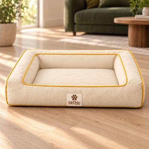 Kedi Köpek Yatağı Sofa Bed - Kiremit · Krem