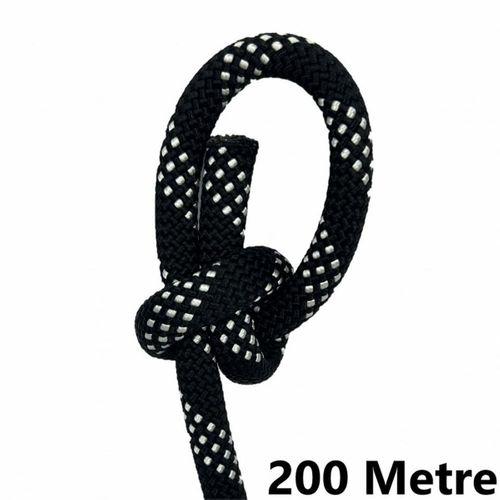 Orca 11 mm 200 Metre Polyamid Statik Halat Tip A Kurtarma Dağcı İpi Siyah