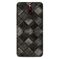 Xiaomi Redmi 8 Kılıf Patchwork (25) Antişok Kapak Siyah Gri