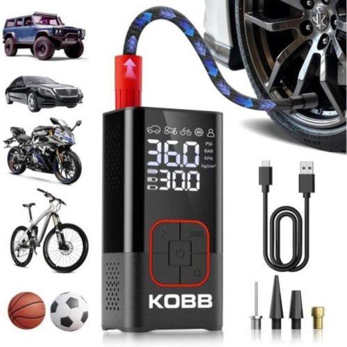 KOBB KB412 Li-ion Şarjlı 150 PSI Dijital Göstergeli Akıllı Lastik Şişirme Pompası+ Powerbank + SOS + Led Lamba
