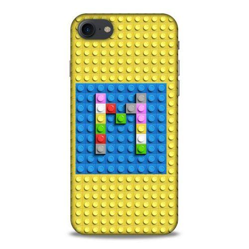 Lopard Apple Iphone 8 Uyumlu Kılıf BloX (24) Darbe Emici Kılıf M Harfi