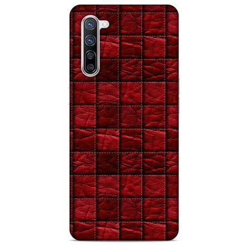 Oppo Reno 3 Pro 5g Kılıf Patchwork (12) Koruyucu Silikon Kırmızı Bordo