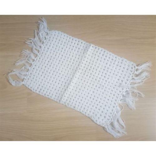 El İşi Pamuklu Banyo Lifi,El Örgüsü Beyaz Duş Lifi 25X34Cm