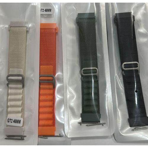 Huawei GT2 GT3 46mm Akıllı Saat Uyumlu Kumaş Tokalı Kordon Kayış (22mm)
