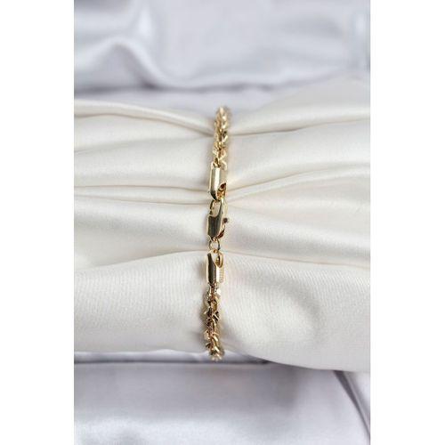 14K Gold Renk Kaplama Burgu Zincir Model CM Kadın Bileklik