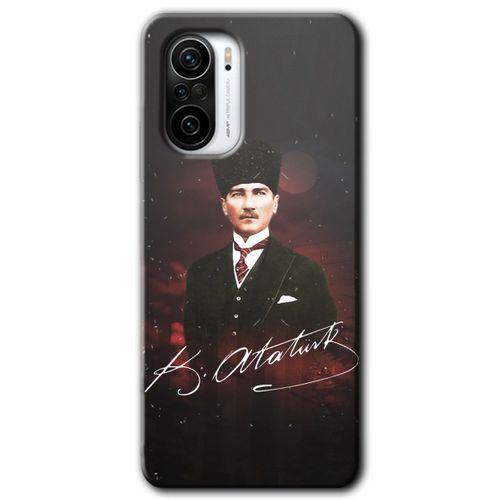 Poco F3 Kılıf HD Desen Baskılı Arka Kapak - Kemal Atatürk