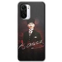 Poco F3 Kılıf HD Desen Baskılı Arka Kapak - Kemal Atatürk