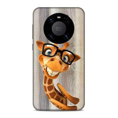 Lopard Huawei Mate 40 Pro Uyumlu Kılıf GameX (43) Thin Fit Kılıf Gözlüklü Zürafa