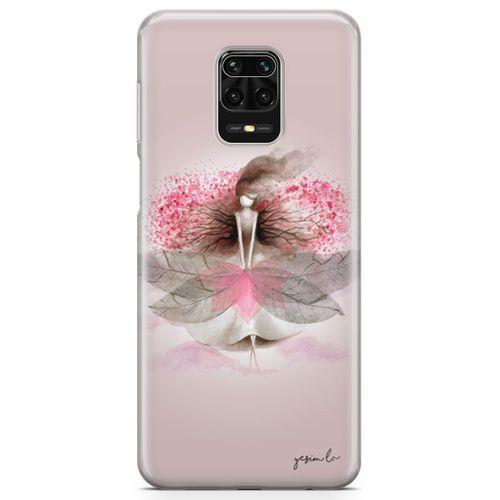 Xiaomi Redmi Note 9s Kılıf Sakura Arka Kapak Koruma Desenli Full Koruyucu