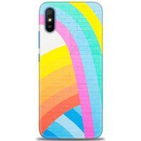 Xiaomi Redmi 9A Kılıf HD Baskılı Kılıf - Renkli Duvar + Tam Ekran Koruyucu