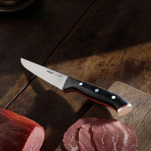 32101 Elite Kurban, Kasap Bıçağı 14,5 Cm - Kahverengi Perçinli Kompozit Sap