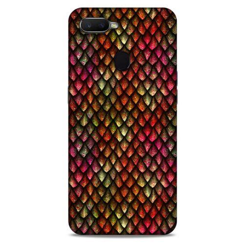Oppo Ax7 Kılıf Dragons (8) Baskılı Kılıf Ejderha Deri Pembe