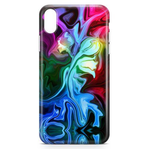 Apple iPhone XR Kılıf Psikedelik Suluboya Arka Kapak Koruma Desenli Full Koruyucu