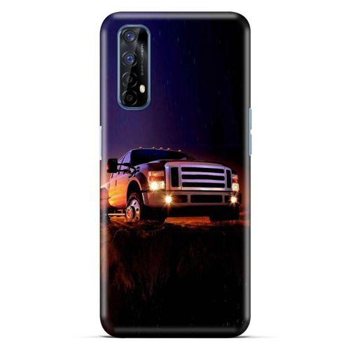 Lopard Oppo Realme 7 Uyumlu Kılıf PickUpX (31) TPU Kılıf Siyah Gün Batımı