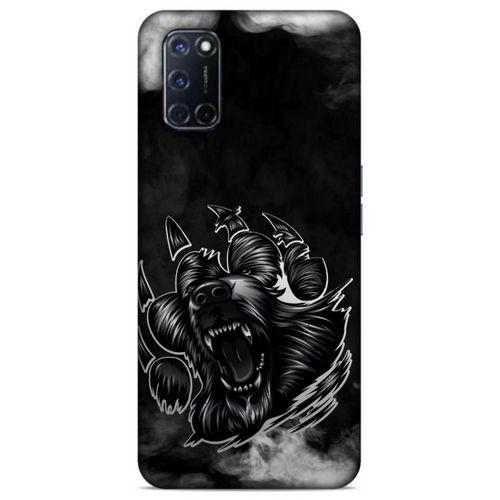 Lopard Oppo A52 Uyumlu Kılıf Tattoo's (19) Kılıfları Siyah