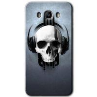 Galaxy J7 2016 Kılıf HD Desen Baskılı Arka Kapak - Müzik Kurukafa