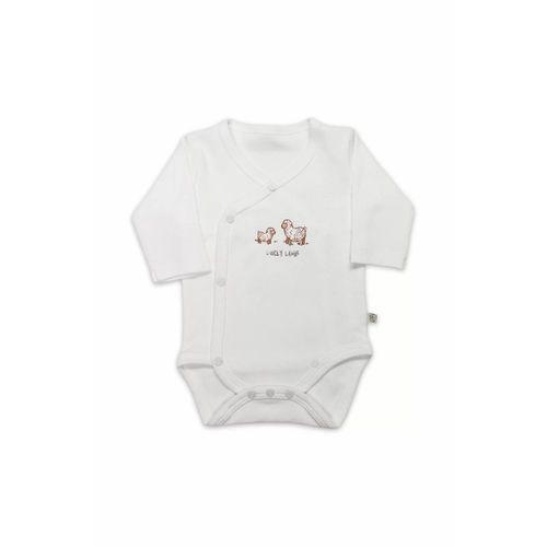 Bistyle Curly Lamb Uzun Kol Kravuze Body 17111 Bej Mavi Ekru