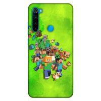 Lopard Xiaomi Redmi Note 8 Uyumlu Kılıf PiXel (28) Arka Kapak Steve Karakter