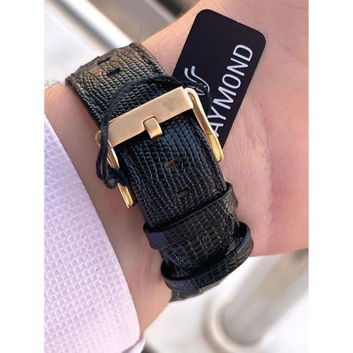 Raymond Nişan Ve Damatlara Özel Deri Kordon 2 Yıl Garantili 5 Atm Erkek Kol Saati+Bileklik RMD.42