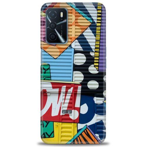 Oppo A16 Kılıf HD Baskılı Kılıf - Grafiti + Tam Ekran Koruyucu