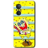 Huawei Nova 9 SE HD Baskılı Kılıf + 9D Tam Ekran Koruyucu - Aşık Sünger Bob