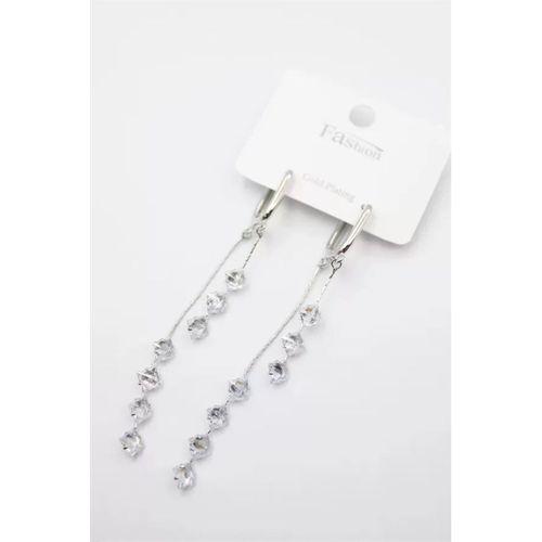 Zirkon Taşlı Küpe - Gümüş