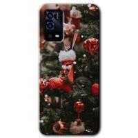 Oppo A55 HD Baskılı Kılıf + 9D Tam Ekran Koruyucu - Happy New Year