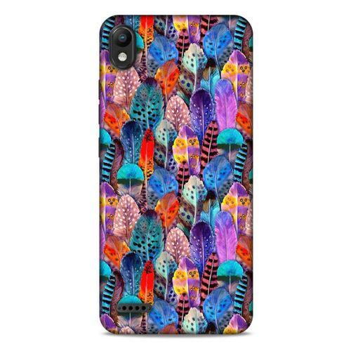LG K20 2019 Kılıf Desenli Özel Seri Tüyler (39) Liquid Crystal Kılıf