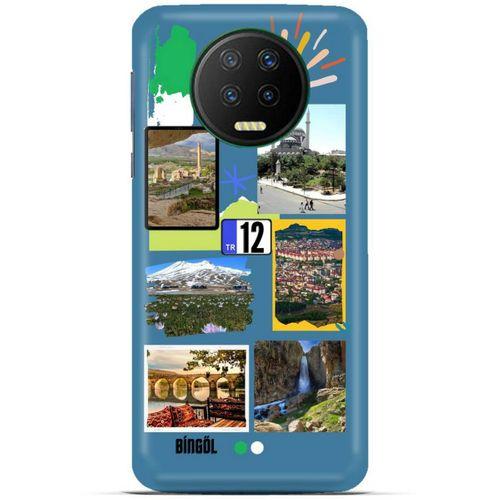 Lopard İnfinix Note 7 Uyumlu Kılıf Şehirli ※ (12) Bingöl Koruyucu Silikon