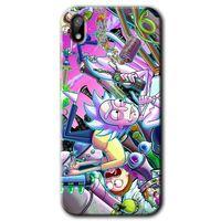 Huawei Y5 2019 HD Baskılı Kılıf + 9D Tam Ekran Koruyucu - Graffiti Çizgi Film