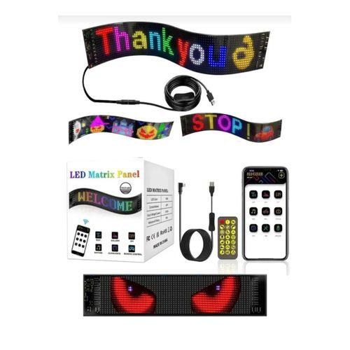 Pixel Led Panel Dijital Ekran Yazı ve Animasyon Eklenebilen Telefon Kontrollü Yapışkanlı 16*96 Led