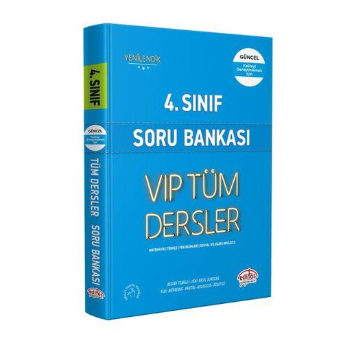 4. Sınıf VİP Tüm Dersler Soru Bankası Editör Yayınları