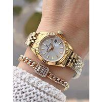 Daniel Klein Çelik Kordonlu 2 Yıl Garantili 3 Atm Suya Dayanıklı Kadın Kol Saati+Bileklik BD.10030.3