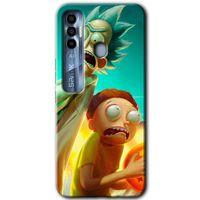 Tecno Spark 7 Pro Kılıf HD Desen Baskılı Arka Kapak - Rick Morty + Kırılmaz Cam