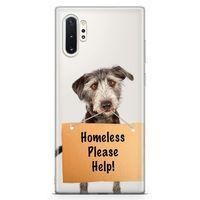 Samsung Galaxy Note 10 Plus Kılıf Sokak Köpeği Arka Kapak Koruma Desenli Full Koruyucu