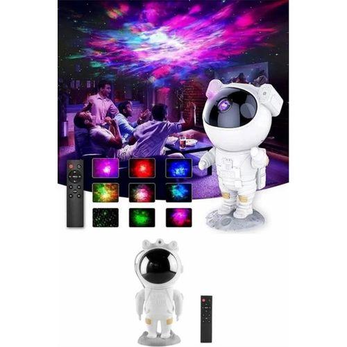 Astronot Şeklinde Bluetooth Hoparlör Gökyüzü Kumandalı Aydınlatma Lamba