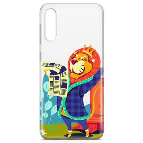 Samsung Galaxy A70s Kılıf Aslan Kral Arka Kapak Koruma Desenli Full Koruyucu