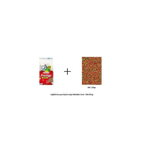 Verselelaga Prestige Muhabbet Yemi 1 Kg + B18 Pelet Yem 250 Gr