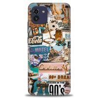 Samsung Galaxy A03 Kılıf HD Baskılı Kılıf - Pink Motel + Tam Ekran Koruyucu