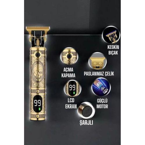 Tıraş Makinesi Çizik Tıraş Paslanmaz Çelik Uzun Ömürlü Şarjlı