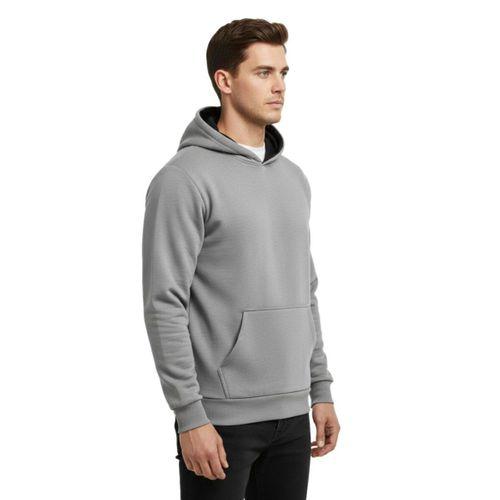 Erkek Gri Kapüşonlu Sweatshirt BGL-ST05196
