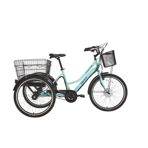 Bisan E-Porter Lit Elektrikli Kargo Bisikleti Turkuaz