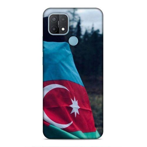 Oppo A15 Uyumlu Kılıf Azarbaijan (38) Neo Hybrid Kılıf Bayrak Kadın