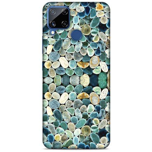 Oppo Realme C15 Kılıf Baskılı Özel Seri Taşlı (48) Bumper Kılıf