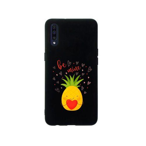 Samsung A50 Be Mine Premium Silikonlu Siyah Telefon Kılıfı