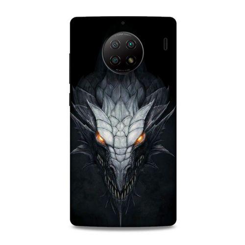 Xiaomi Redmi Note 9 5g Kılıf Dragons (13) Silikon Kap Gri Ejderha
