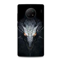 Xiaomi Redmi Note 9 5g Kılıf Dragons (13) Silikon Kap Gri Ejderha