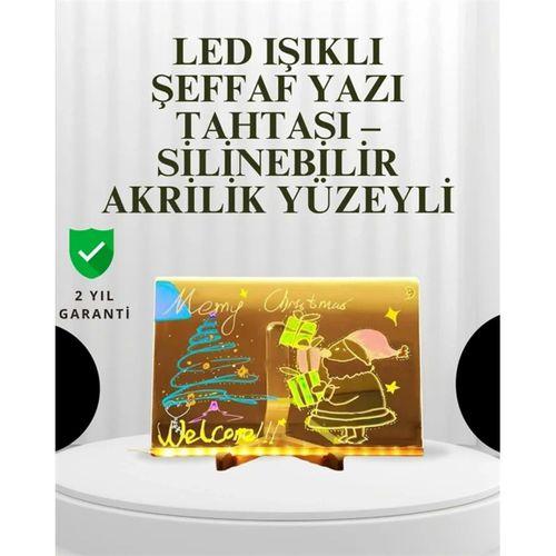Dekoratif Led Yazı Tahtası – Silinebilir, Neon Kalemli, Planlama Ve Hatırlatma İçin İdeal