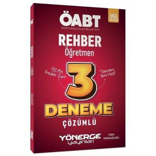 ÖABT Rehber Öğretmen 3 Deneme Çözümlü Yönerge Yayınları